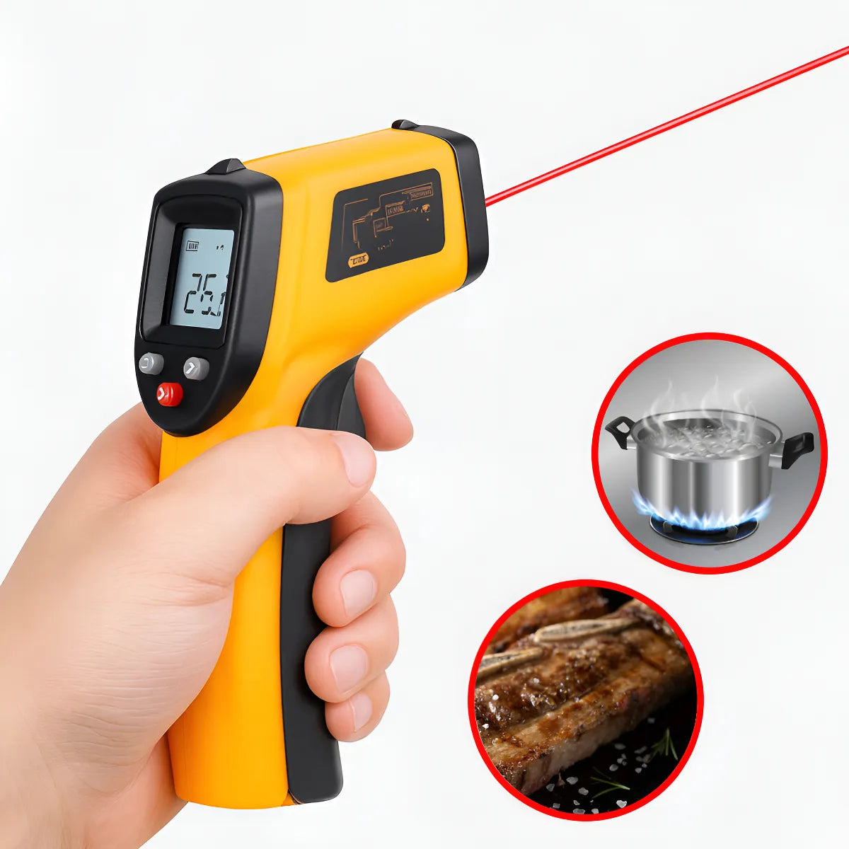 Pistola Laser Infrarrojo Termómetro